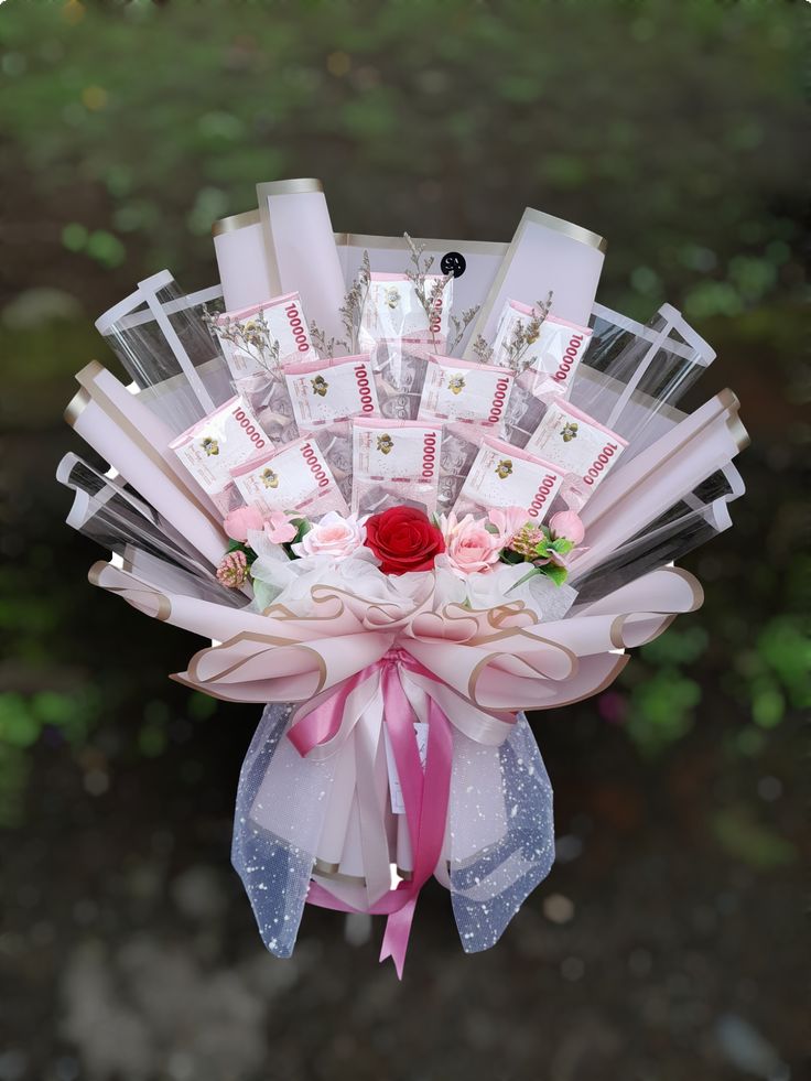 buket uang 100ribuan 10 lembar